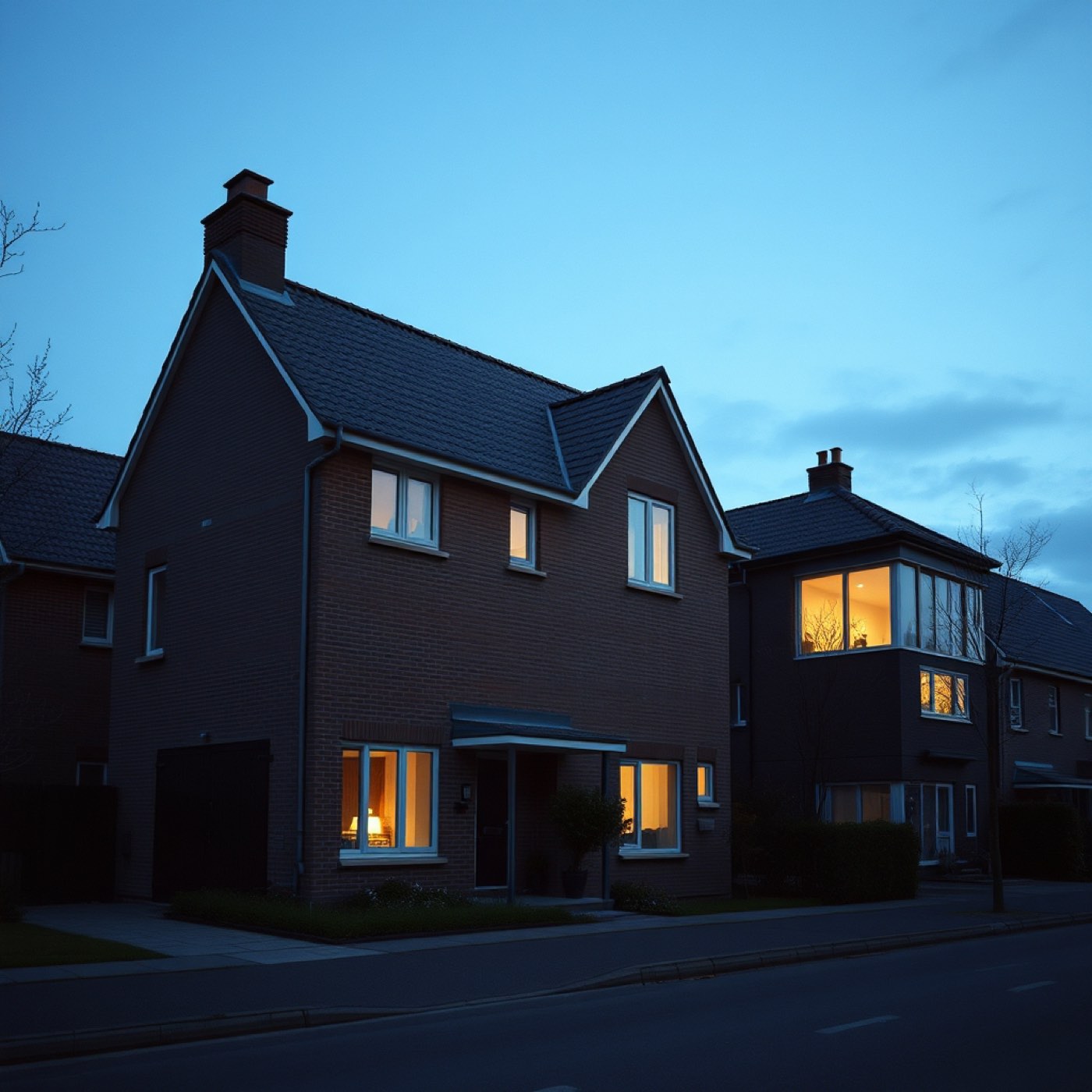 Woonkamer met nieuwe vloer tijdens de laatste afbouwfase.